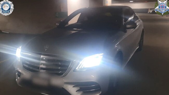 A Mercedes Benz was seized. Picture: Supplied