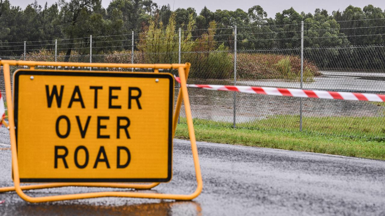 Floodwaters are seen at Pitt Town, McGraths Hill. Picture: NCA NewsWire/Flavio Brancaleone