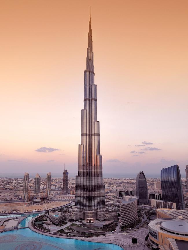 The Burj Khalifa in Dubai, the tallest building in the world.