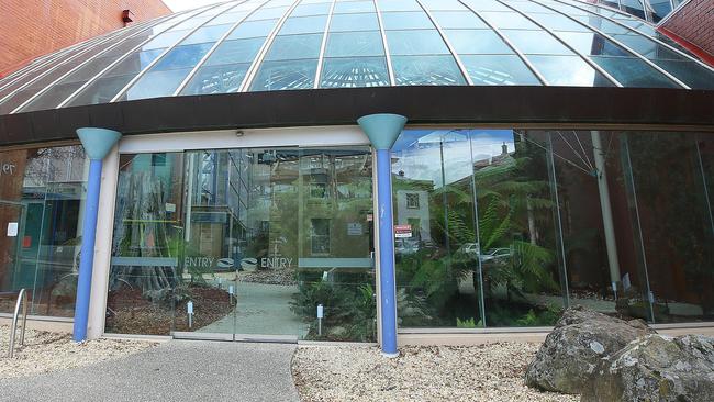 Tasmania Police will not be moving into the former Forestry Tasmania atrium in Bathurst St. Picture: SAM ROSEWARNE.