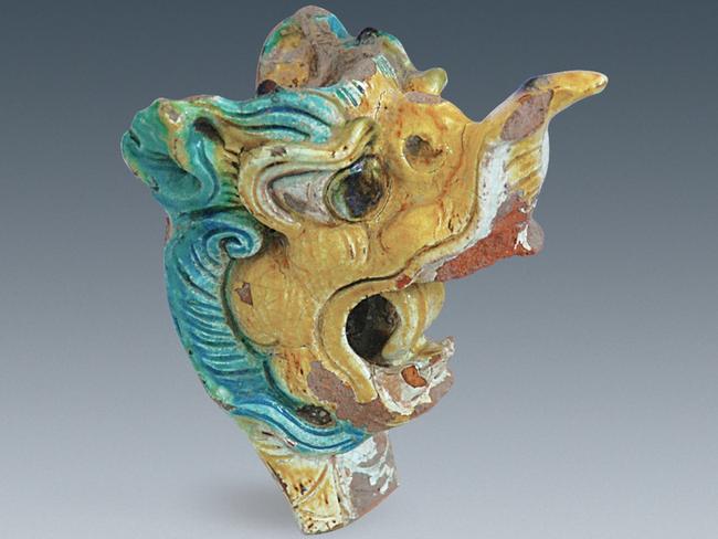 One of three similar dragon heads found in the excavations. Source: Chinese Cultural Relics