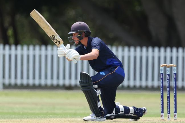 Charlie Henderson batting for Northern Suburbs against Toombul. Picture Lachie Millard