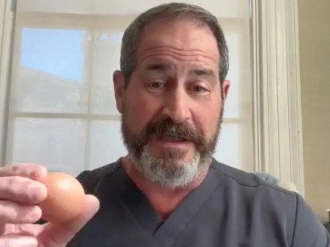 A cardiovascular surgeon has set the record straight about whether or not eggs are bad for your health. Picture: TikTok/Dr Jeremy London