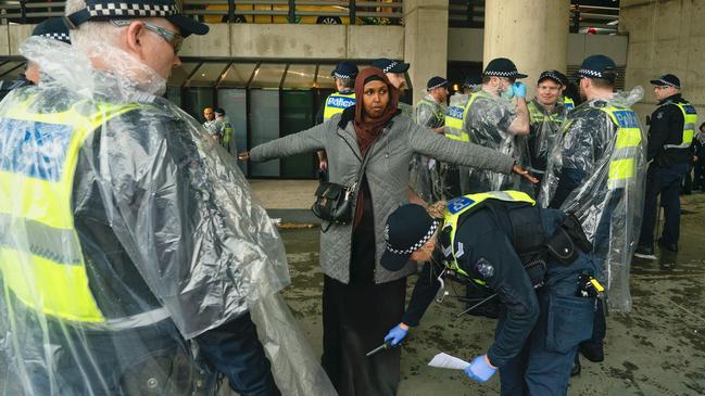 Police have special search powers for the duration of the anti-weapons protest. Picture: NewsWire / Luis Enrique Ascui