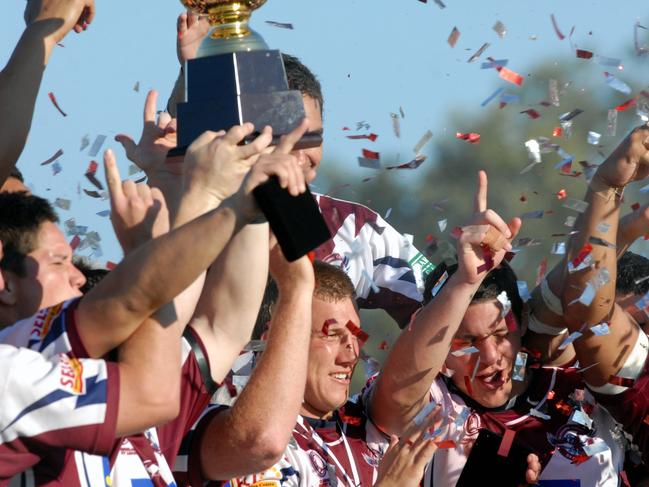 Sunshine Coast Sea Eagles kicking off the 2009 grand final celebrations in style.