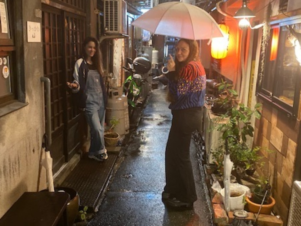 Our adventure begins in a tiny back alley near the Hiroshima train station. Photo: Simone Mitchell