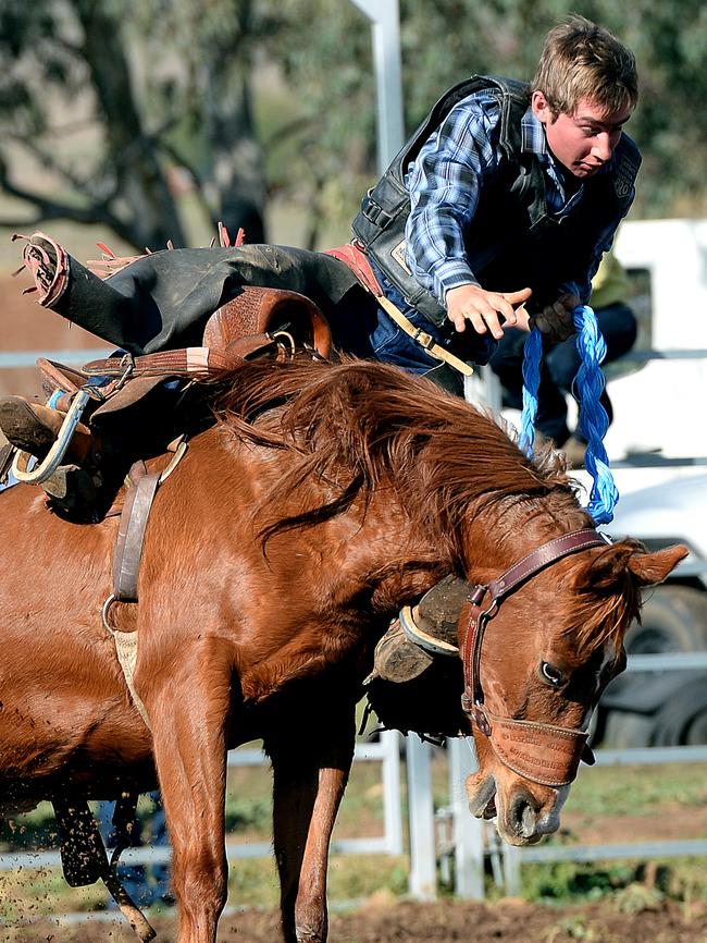 Hayden Gleeson, 17, no longer in the saddle