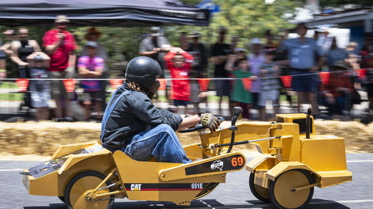 Greenmount resident Todd Thompson in action in his RSA kart at the Greenmount Billy Kart Challenge, Saturday, November 23, 2024. Picture: Kevin Farmer