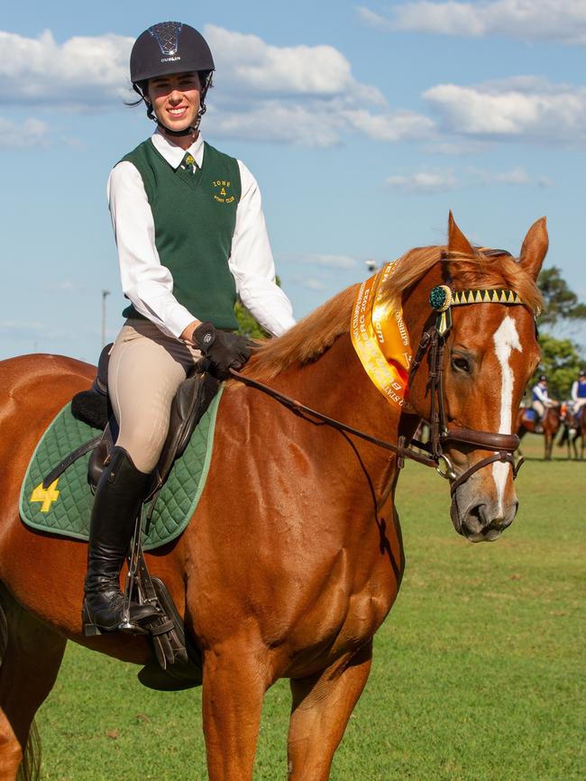 4th place in the PQC State Showjumping Championships 13 and Under 26 90cm class.