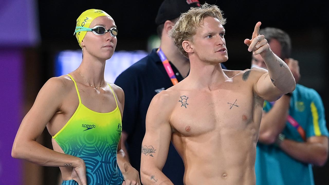 Cody Simpson and Emma McKeon. Photo by Quinn Rooney/Getty Images.