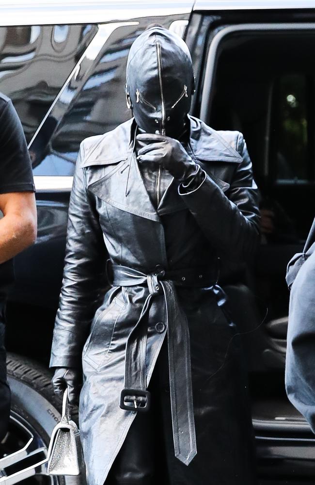 Kim Kardashian outside the Ritz Carlton in New York before the Met Gala. Picture: Fernando Ramales / BACKGRID