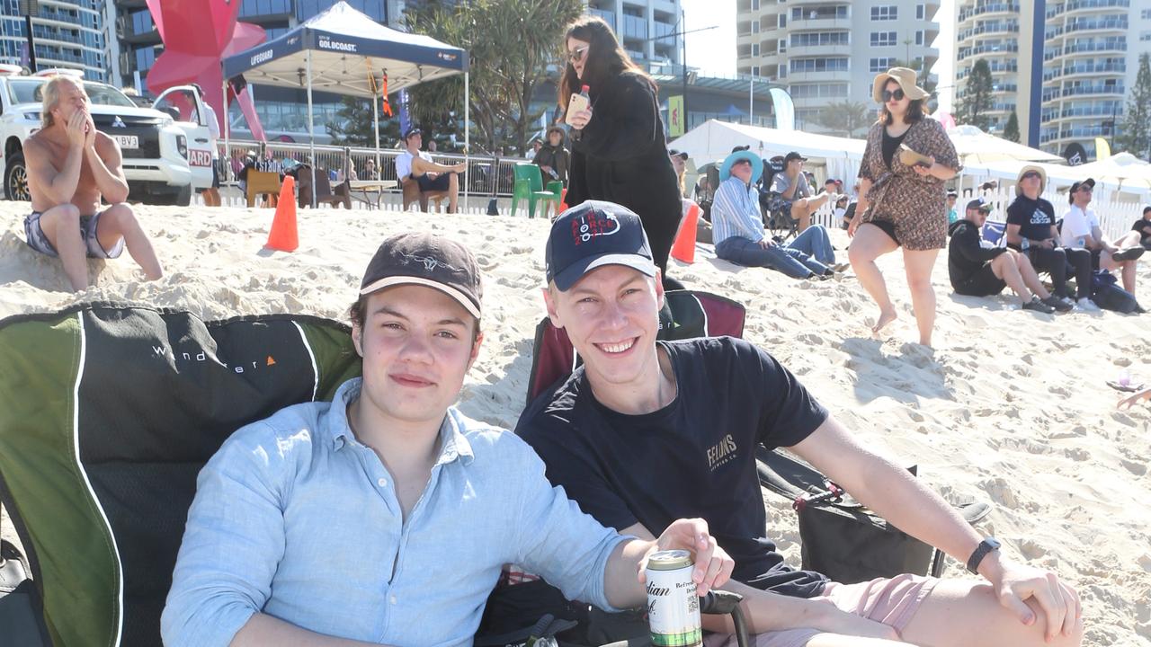 Elliott Moniz, Connor Jerrard enjoying the Pacific Airshow Picture by Richard Gosling