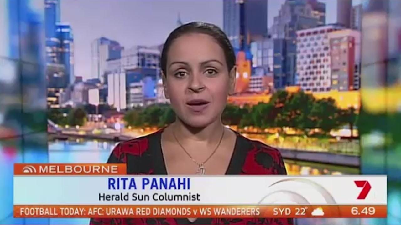 Rita Panahi criticises ABC presenter's 'idiotic statement'