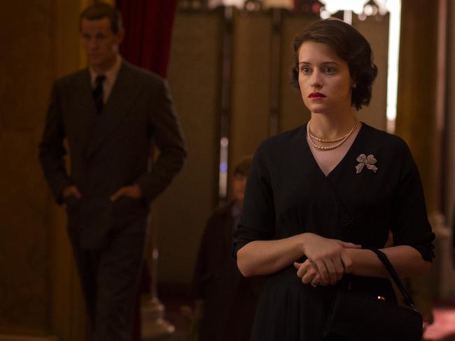 Claire Foy in a scene from Netfix drama series The Crown. Picture: Netflix via AP