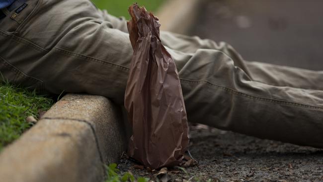 Generic images of alcohol being consumed in the Darwin CBD. Generic images of alcohol rubbish. Picture: Floss Adams.