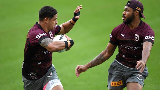 Dane Gagai at Maroons training. Picture: NRL Images