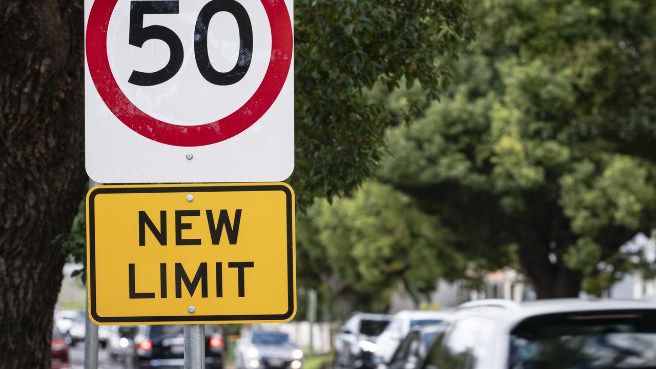 The speed limit has been reduced to 50 km/h on Ruthven St between Long and Alderley Sts, Wednesday, April 24, 2024. Picture: Kevin Farmer