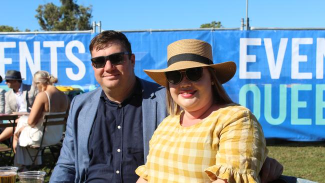 POP UP POLO BUNDABERG 2021: Braden and Sarah Hellmuth enjoying their day at the polo.