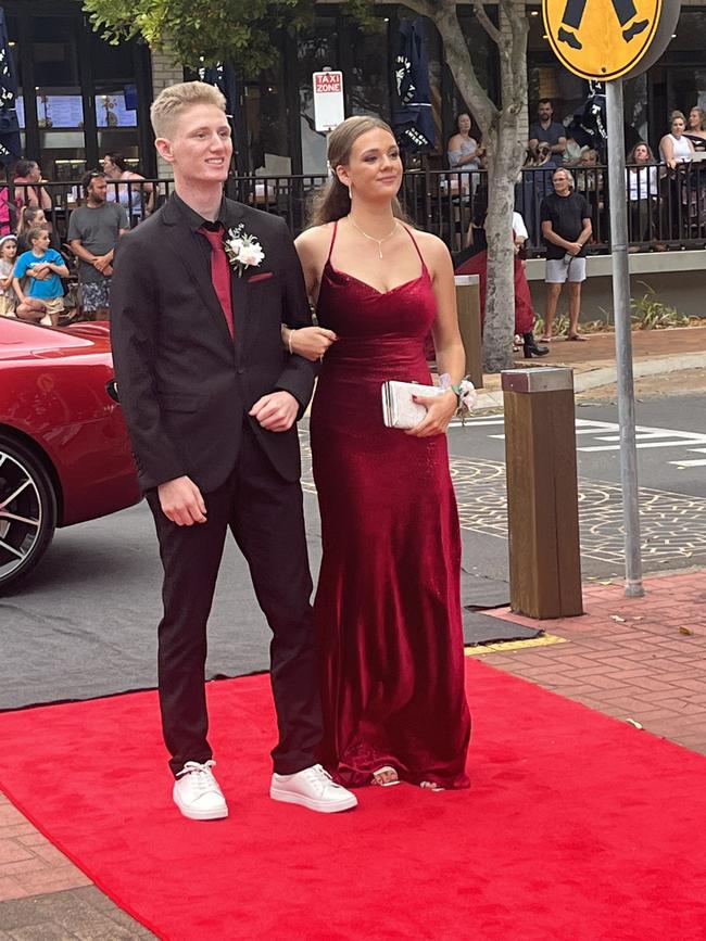 The students arrive at Urangan State High School's formal.