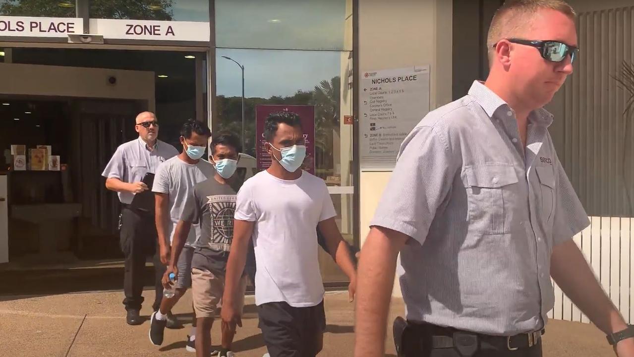 Four Indonesian fishermen have been hit with $19,500 by the Darwin Local Court after being caught with shark fins and a bag of dried fish off the West Australian coast in November 2022.