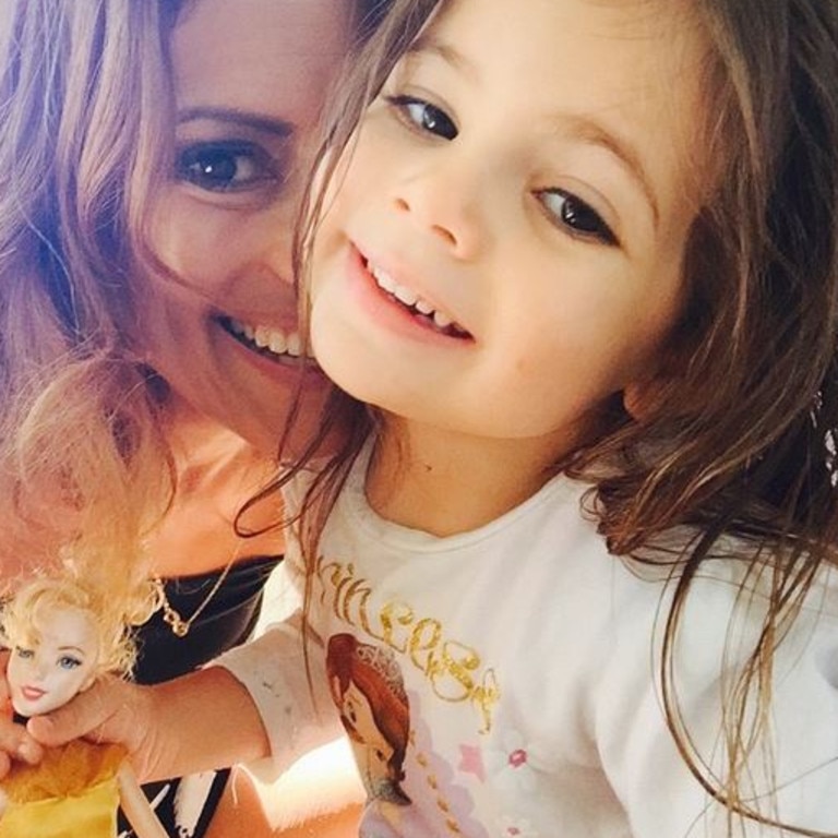 MOTHER'S DAY SPECIAL... Television personality Sally Obermeder with her daughter Annabelle Grace, "Sliding into the 4th hour of playing Disney princesses" Picture: Instagram