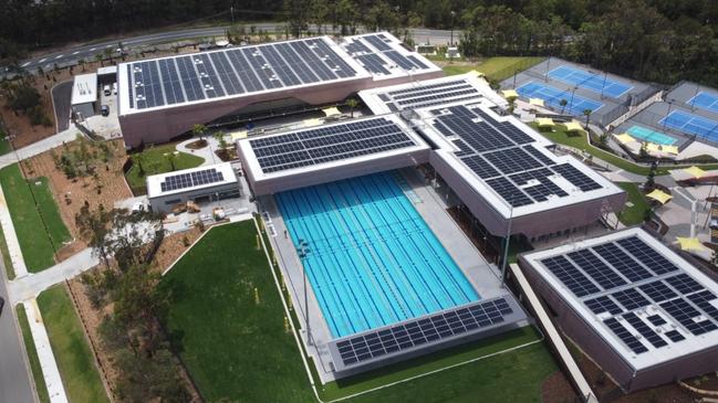 The main swimming pool, completed at the Pimpama Sports Hub.