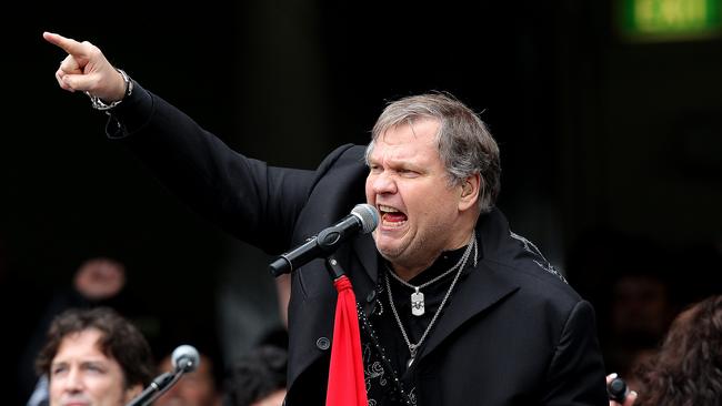 Meat Loaf, the perennial poster child of what not to do on Grand Final day.