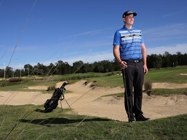 Pro golfer Troy Moses is playing in the NSW Open later in the year. Profile piece on him at Twin Creeks Golf Club where the tournament will be.