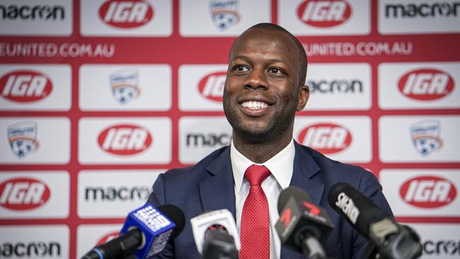 Adelaide United’s football director Bruce Djite: Picture AAP/Mike Burton