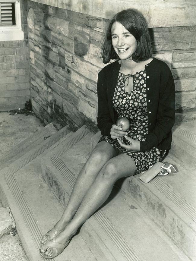 Kate Warner in 1966 during O Week at the University of Tasmania. Picture: The <i>Mercury </i>archives