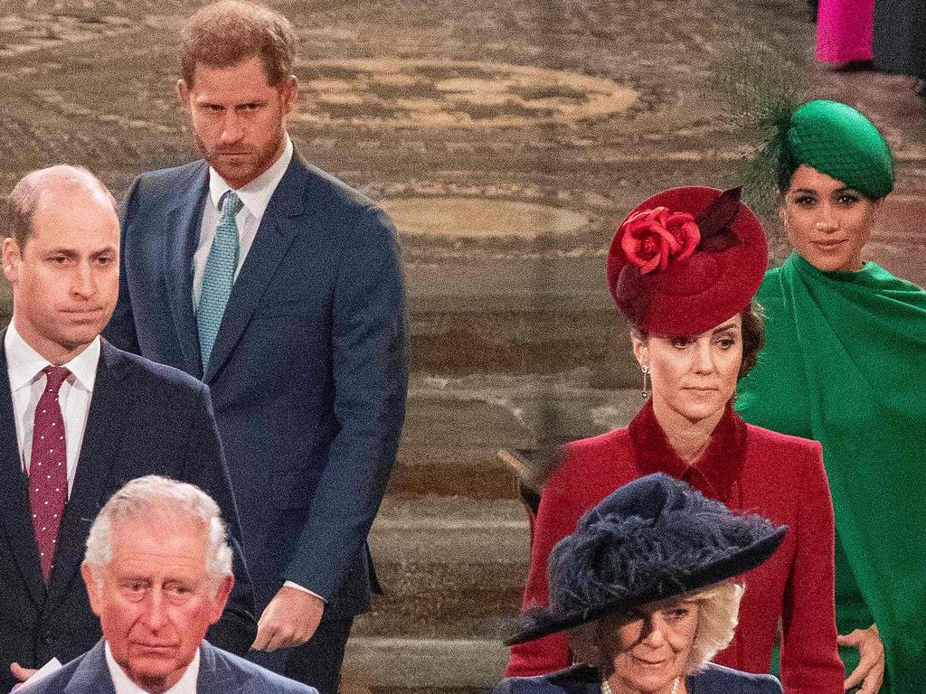 Harry and Meghan reportedly felt they weren’t supported enough by the Palace. Picture: Phil Harris/Pool/AFP