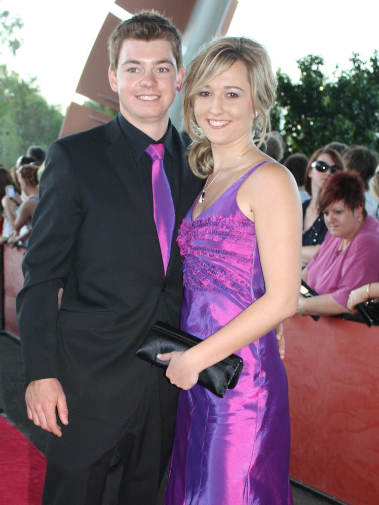 Lachlan Marr and Nicole Byrnes at the 2010 Centralian Senior College formal at the Alice Springs Convention Centre. Picture: NT NEWS