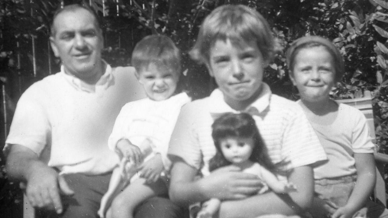 Jim Beaumont with his children Grant, Jane and Arnna in 1966.