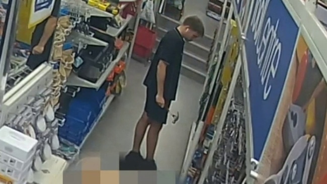 Footage taken from 2:08pm on October 23, 2023, at the York Street Mitre 10 shows Thijssen strolling down the store’s aisles, where he buys a roll of duct tape and a hammer.