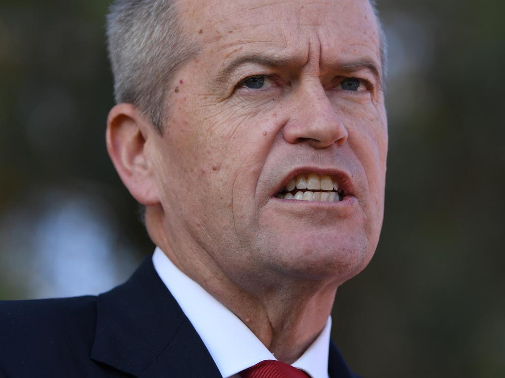 The result is a massive blow for Opposition Leader Bill Shorten, whose party had been ahead in almost all recent polls. Picture: AAP Image/Lukas Coch