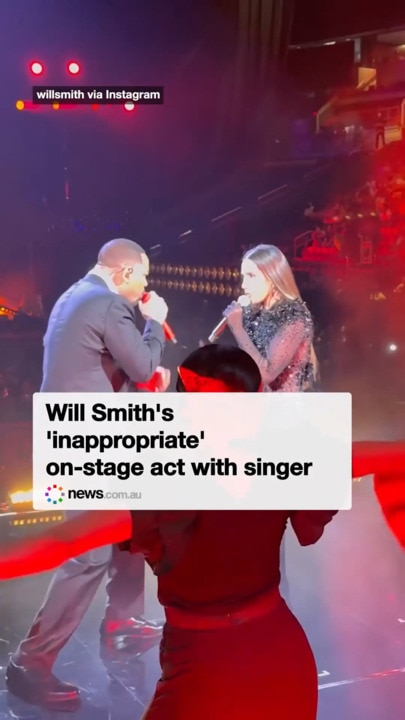 Will Smith's 'inappropriate' on-stage act with singer