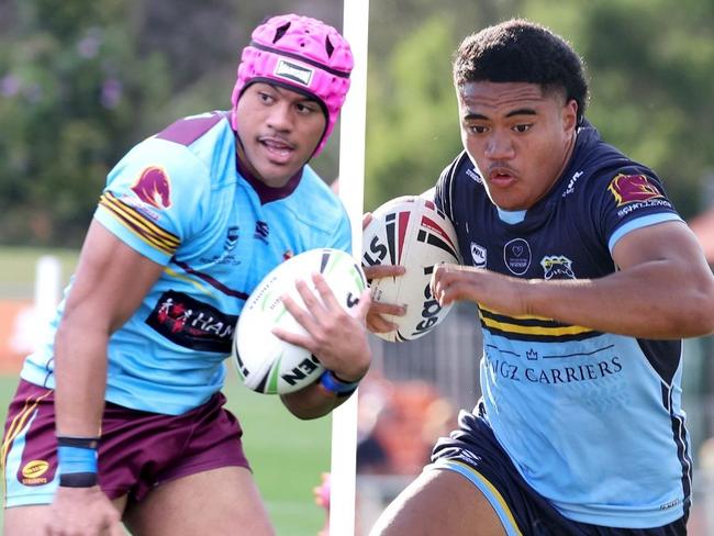 Joseph Tupuse and Dean Tauaa go head-to-head in an epic NRL Schoolboys Cup battle.