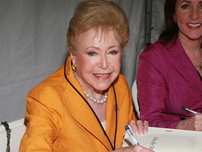 Mary Higgins Clark and Carol Higgins Clark at the 16th Annual Los Angeles Times Festival of Books in 2011. Picture: David Livingstone