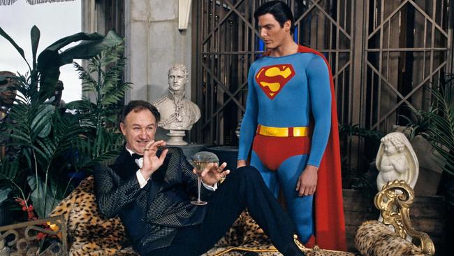 Gene Hackman as Lex Luthor with Christopher Reeve in Superman IV: The Quest for Peace. Picture: Alamy