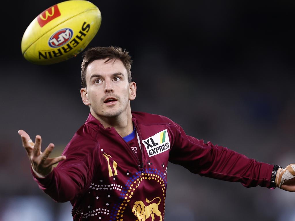 Jarryd Lyons will find it tough to be selected in Brisbane’s team for Friday night’s battle with Melbourne. Picture: Darrian Traynor/Getty Images