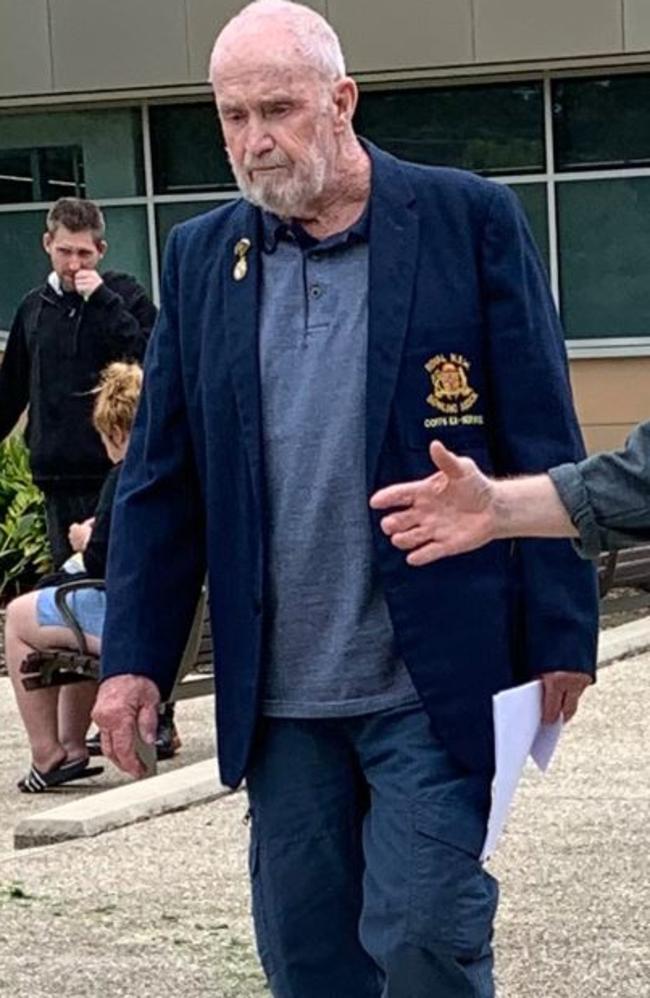 Richard Frank Tarman (left) leaves Coffs Harbour Local Court on October 18.