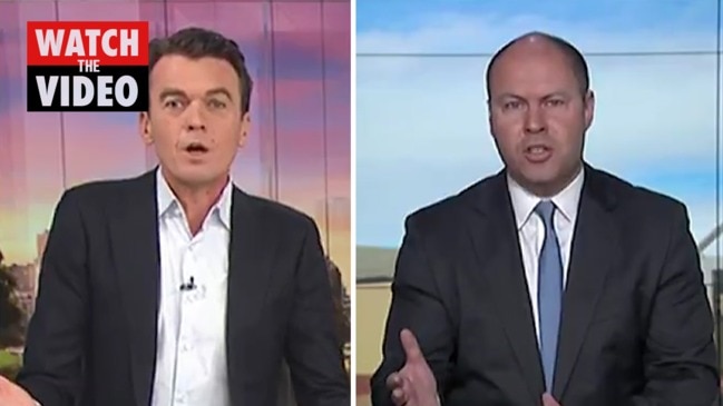 Josh Frydenberg in fiery exchange with Michael Rowland over Victorian road map (ABC)