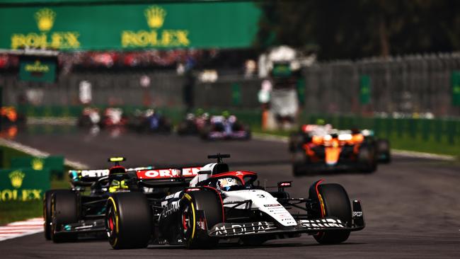 Daniel Ricciardo didn’t have much fun after the restart. Picture: Getty