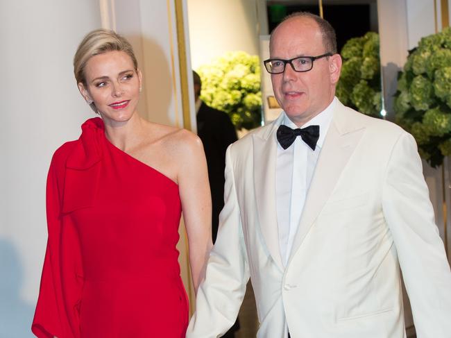 Princess Charlene of Monaco and Prince Albert in July 2015. Picture: Stephane Cardinale/Corbis via Getty Images