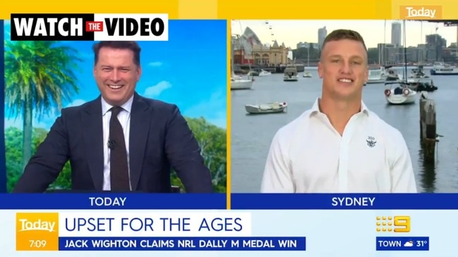 Jack Wighton leaves Karl Stefanovic in stitches after McDonalds reveal (The Today Show)