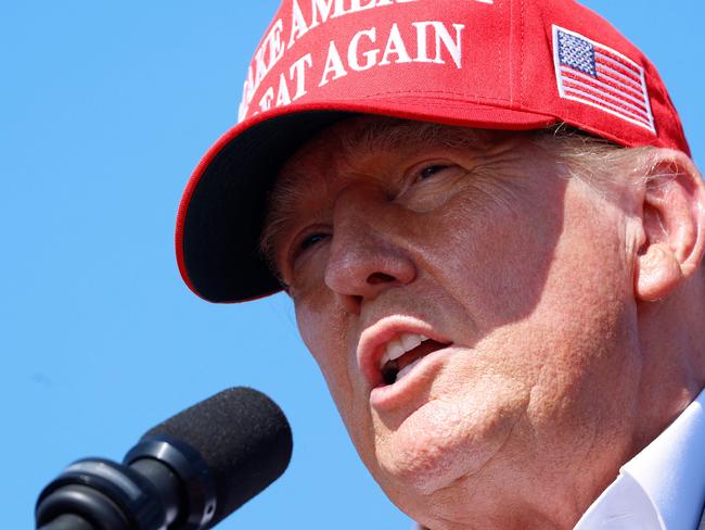 CHESAPEAKE, VIRGINIA - JUNE 28: Republican presidential candidate, former U.S. President Donald Trump speaks during a rally at Greenbrier Farms on June 28, 2024 in Chesapeake, Virginia. Last night Trump and U.S. President Joe Biden took part in the first presidential debate of the 2024 campaign.   Anna Moneymaker/Getty Images/AFP (Photo by Anna Moneymaker / GETTY IMAGES NORTH AMERICA / Getty Images via AFP)