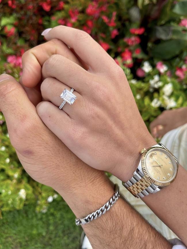 Christian Petracca engaged to Bella Beischer in Lake Como