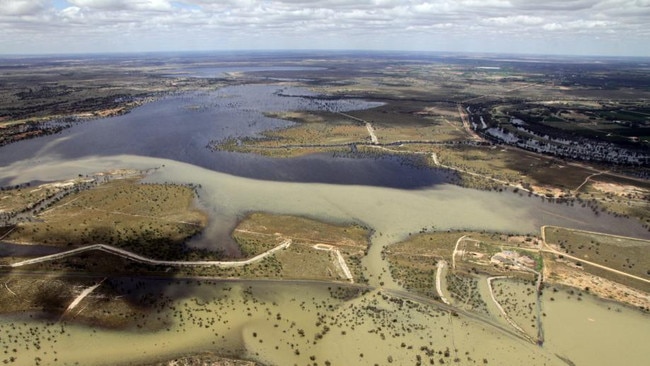 Fletchers Lake near the confluence of the Murray and Darling rivers.