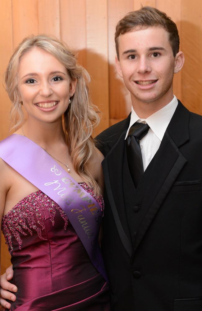 2014 Junior Showgirl Cheyne Lee with her partner William Elliot. Photo: Craig Warhurst / The Gympie Times