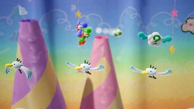 Yoshi’s Crafted World video game screen shot for Screen tech page.